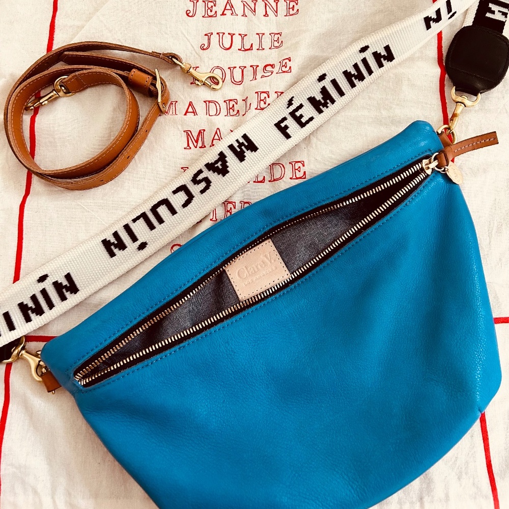 Clare V Grande Fanny Cobalt